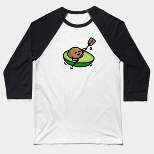 Funny canoe, canoeing, avocado, pun, kayak, rowing Baseball T-Shirt